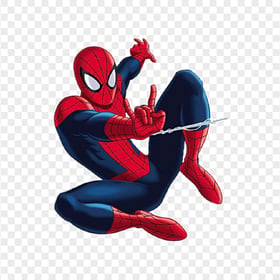 HD Spider Man Jumping Cartoon Character PNG