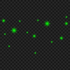 HD Green Stars Sparkle Background PNG
