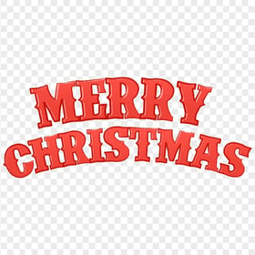 PNG Merry Christmas Red Text Font