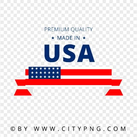 Made In USA Premium Quality Label Badge FREE PNG