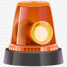 HD Orange Alarm Beacon Siren Illustration PNG