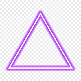 HD Purple Glowing Triangle Neon PNG