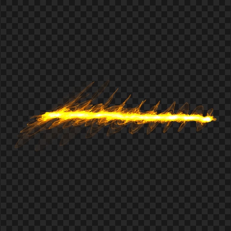 Fire Flare Sparks Line Effect PNG