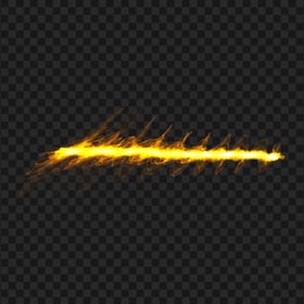 Fire Flare Sparks Line Effect PNG