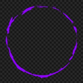 Grunge Circle Purple Frame Border PNG