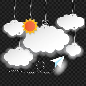 PNG Graphic illustration Hanging Clouds Sun