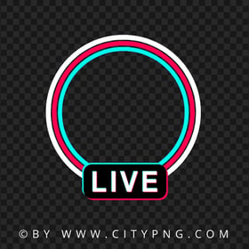Tiktok Live Circle Logo Inspiration Sign Image PNG
