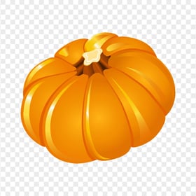 Cartoon Orange Pumpkin Food Illustration