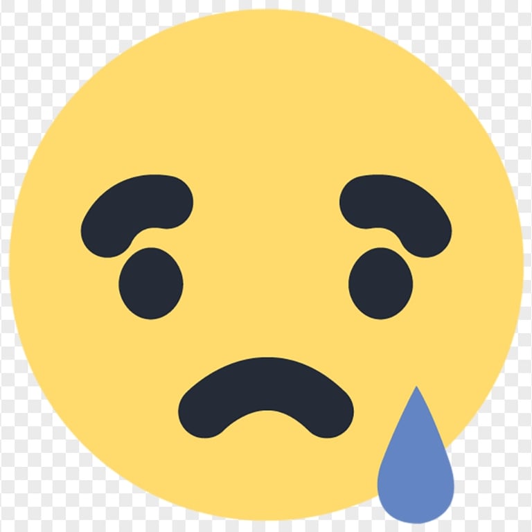 Sad Face Emoji Facebook Reaction Icon Citypng