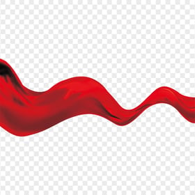 Transparent Red Silk Satin Ribbon Illustration