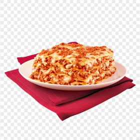 HD A Plate Of Delicious Lasagne Pasta Italian Food PNG