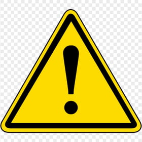 Hazard Symbol Safety Warning Yellow Triangle Icon Transparent Background