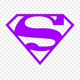 Transparent HD Superman S Purple Logo Sign