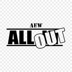 Black AEW All Out Logo