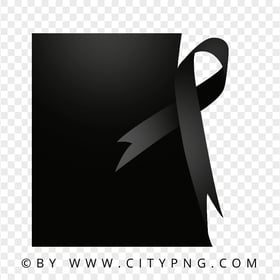 Design Of Melanoma Cancer Template With Ribbon PNG