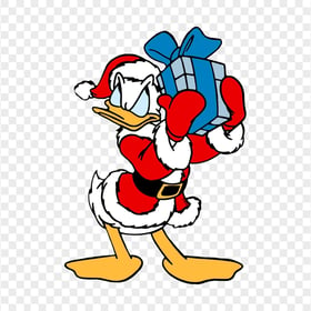 Donald Duck Christmas Santa Costume PNG Image