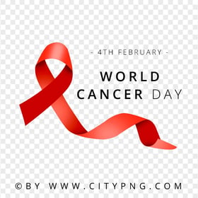 World Cancer Day Red Ribbon PNG IMG