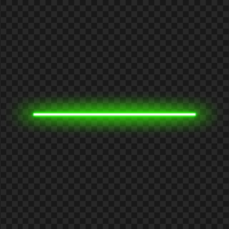 HD Green Neon Line Light PNG