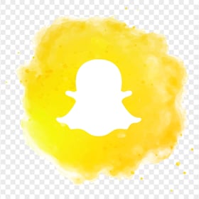 Snapchat Social Media Aesthetic Watercolor Logo Icon