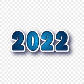 HD Blue 2022 Text Transparent Background