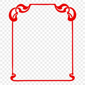 Red Frame Clipart PNG