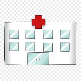 Cartoon Hospital Clinic Health Care Drawing Icon