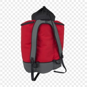 Back View Red Emergency Backpack First Aid