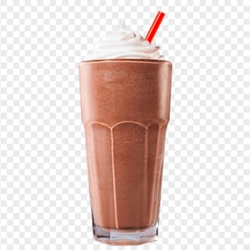 HD Glass Of Milkshake Chocolate PNG