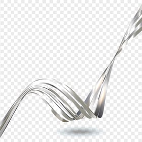 Metal Silver Curved Lines Abstract PNG