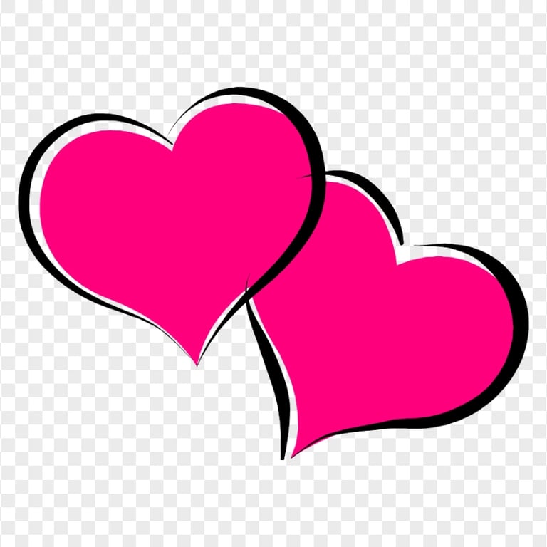 HD Group Of Pink Floating Hearts PNG | Citypng