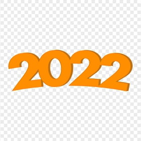 Download HD 3D Orange 2022 Text PNG