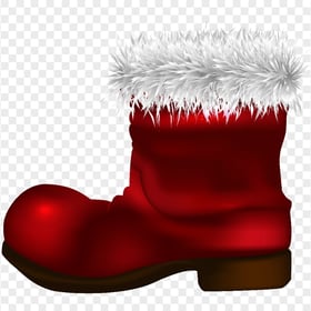 HD Illustration Of Santa Claus Boot Shoe PNG