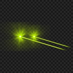 Green Lime Eyes Laser Flare Effect Side View PNG