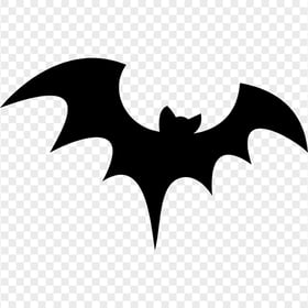 HD Black Halloween Bat Silhouette Transparent PNG