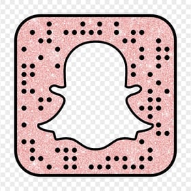HD Snapchat Pink Rose Glitter App Code Logo Icon PNG Image
