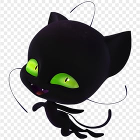 Plagg Black Cat Kwami Transparent Background