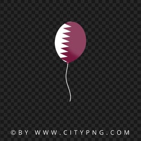 Qatar Flag Balloon HD PNG