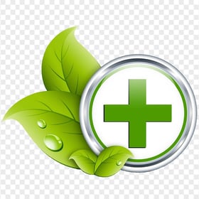Pharmacy Healthcare Green Cross Leaf Medical