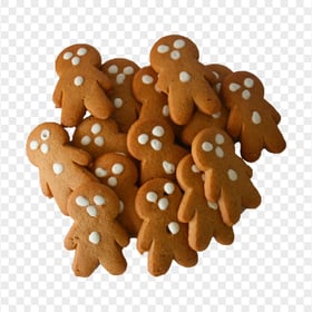 Christmas Gingerbread Man Biscuits Cookies PNG