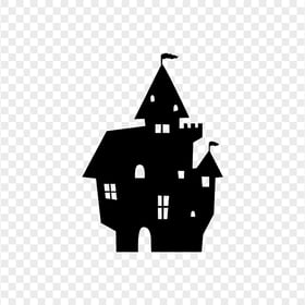 HD Black Clipart Halloween Castle Silhouette PNG