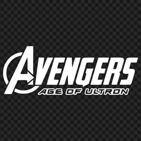 Avengers Age of ULtron White Logo FREE PNG