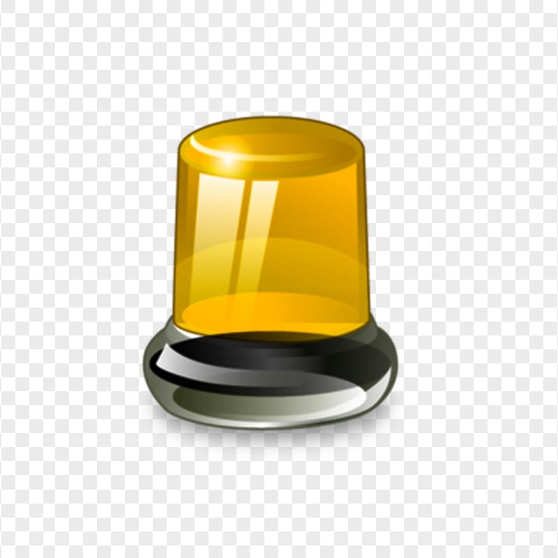 HD Orange Rotating Beacon Siren Alarm Illustration PNG