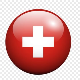 Round Circle Switzerland Swiss Flag Icon