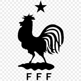 France FFF Football Soccer Black Logo Symbol PNG Image