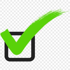 HD Green Checkbox Tick Mark Icon Symbol PNG