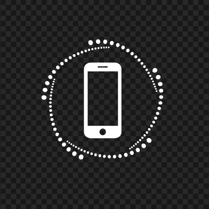 HD White Phone Outline Logo Transparent PNG | Citypng