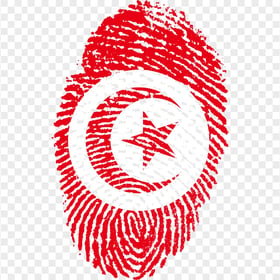 Tunisian Flag Fingerprint Download PNG