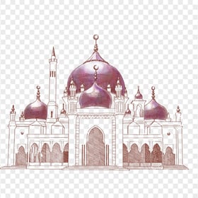 Islamic Masjid Mosque Vector Drawing Art