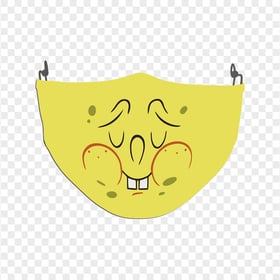 HD Cartoon Spongebob Face Mask Illustration Character PNG