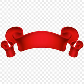 Download Red Graphic Ribbon Banner Illustration PNG